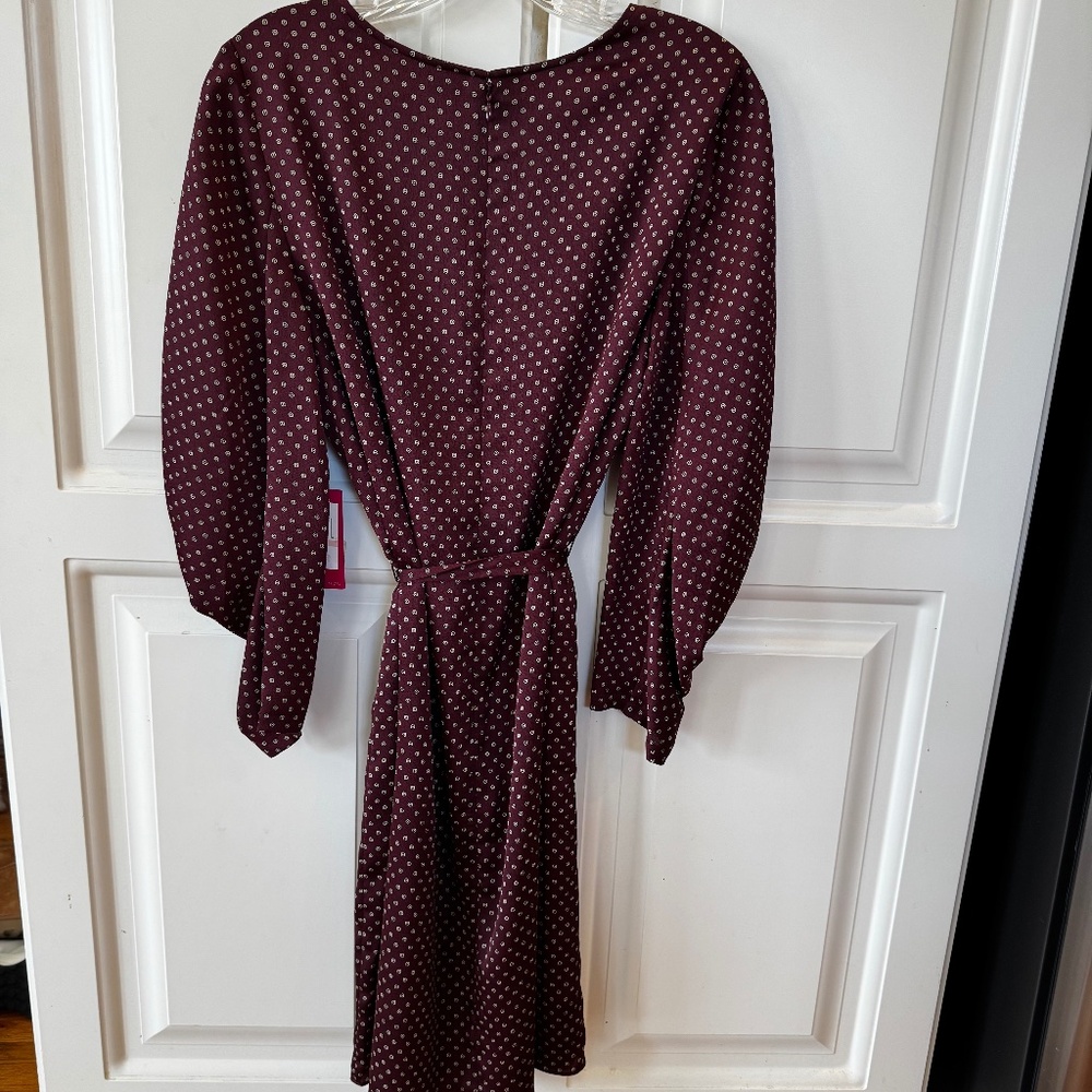 Vince Camuto maroon dress- size 10 - Picture 2 of 10